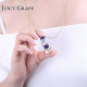 Juicy Grape Hand Painted Enamel Necklace Jewelry Teacup Pendant Long Chain Choker Necklace Bijoux Femme Bijuteria Women YSTE-39166