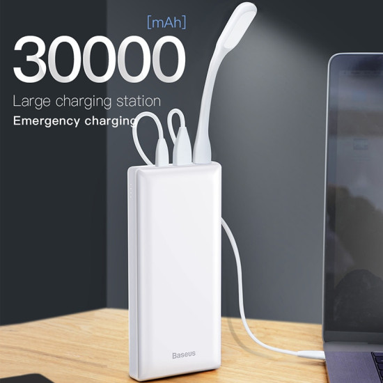 Baseus 30000mAh Power Bank USB C PD Fast Charging 30000 mAh Powerbank For Xiaomi mi Portable External Battery Charger YSTE-39643