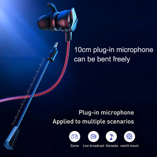 Baseus In-Ear Earphone 3.5mm Typc C Wired Headset for PUBG Gamer Gaming Headphones Hi-Fi Earbuds With Dual Microphone Detachable YSTE-39743