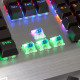 7pin PK-900 PK900 104 Keys Mechanical Keyboard Standard Gaming Blue Switch all-key with Backlight  for Gamers YSTE-39823