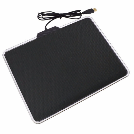 XIBTER The RGB Game Light Mouse Pad,310*240mm Seven Color Cycle Can Also Be Fixed Into Monochrome. YSTE-39889