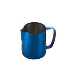 ROKENE Stainless Steel Titanium Blue Espresso Coffee Pitcher In Kitchen Home Coffee Jug Latte Milk Frothing Jug Coffee Tools - 350ml Blue YSTE-5933