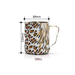 Coffee Milk Frothing Pitcher Espresso Coffee Pitcher Stainless Steel Coffee Barista Craft Coffee Latte Frothing Jug 350ml 600ml - 600ml YSTE-5964